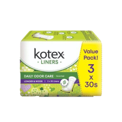 Kotex Liners Daily Odor Care Scented 30s